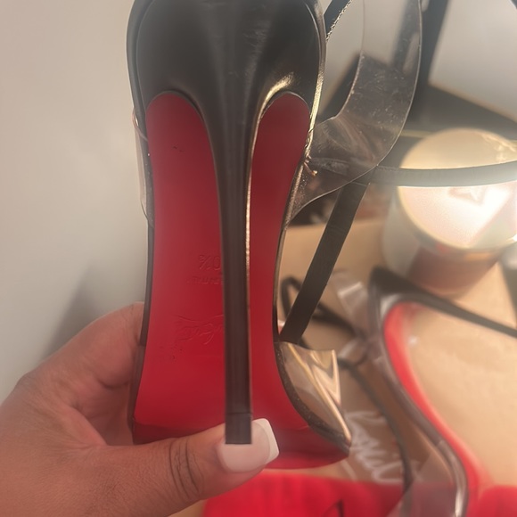 Christian Louboutin Nosy Spikes 100 KID/PVC - Picture 13 of 16